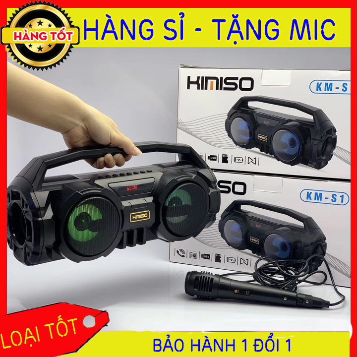 [TẶNG 1 MIC - GIẢM THÊM 12% ] Loa Kẹo Kéo Karaoke Bluetooth Mini KIMISO - Tiện lợi - Âm to - Cực đã - Loa bluetooth không dây giá rẻ - Loa Karaoke Tại Nhà