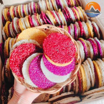 Bánh khẩu chí chọp thơm ngon loại 1 (túi 1kg) Đặc sản bánh khẩu xén, khẩu chí chọp (bánh giòn tan) người Thái Mường Lay