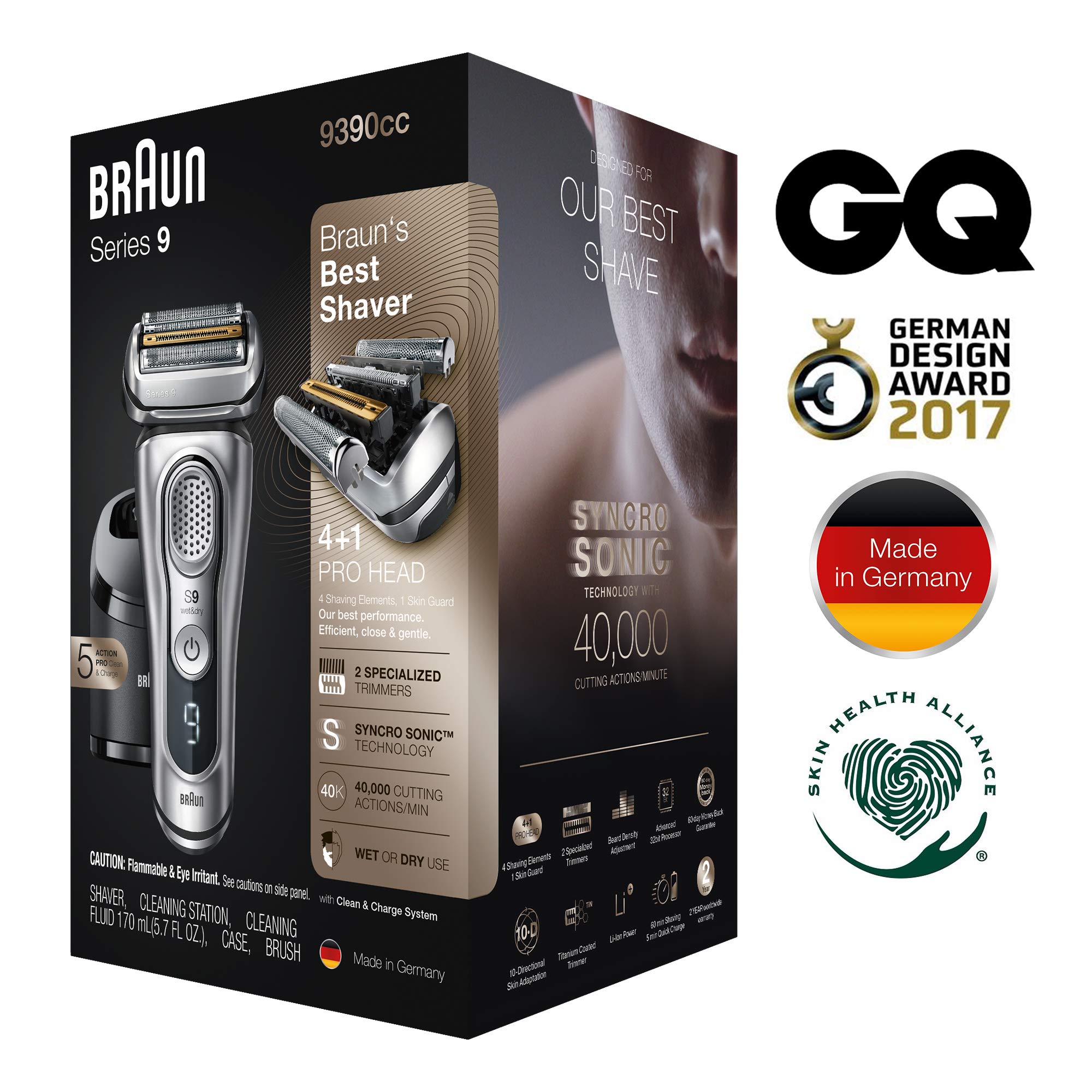Máy cạo râu braun series 9 9390 wet&dry | made in germany