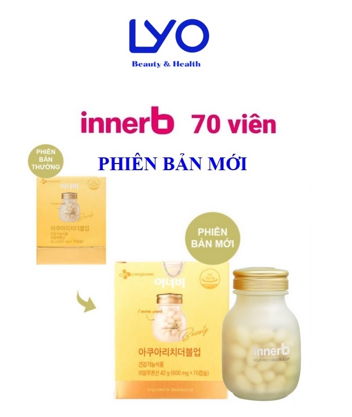 Viên uống cấp nước collagen innerb aqua rich 600mg * 70 viên