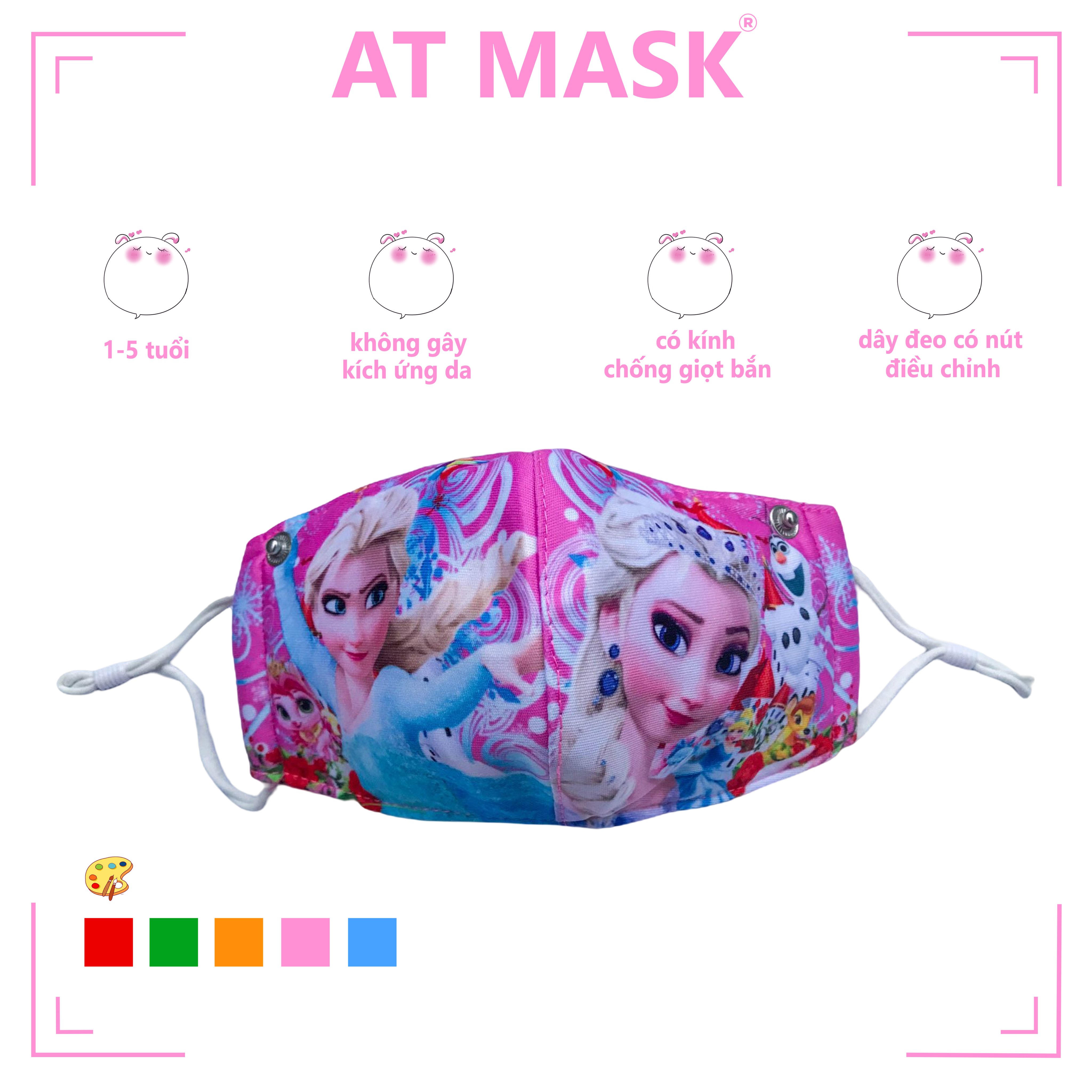 [HÀNG VIỆT NAM XUẤT KHẨU] Mặt nạ cho bé, Khẩu trang trẻ em chất vải mềm mịn AT27 họa tiết dễ thương, cho bé từ 1-6 tuổi, phù hợp đeo, dùng, sử dụng đi học, đi chơi, đeo hằng ngày
