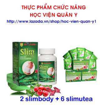 Liệu trình 2 Slim body + 6 trà Slimutea dành cho cơ địa khó giảm cân