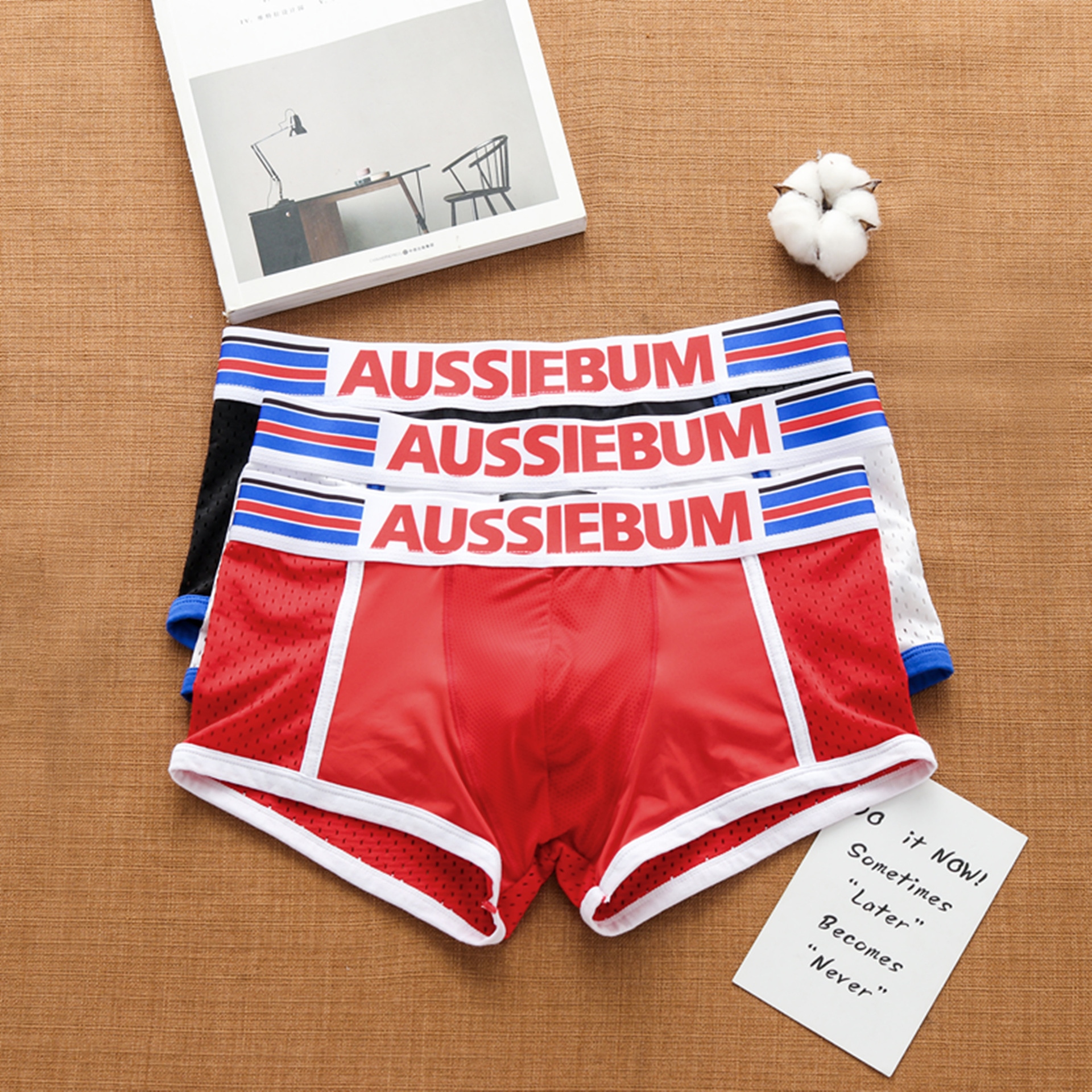 AUSSIEBUM jockstrap new men's sexy breathable triangle panties