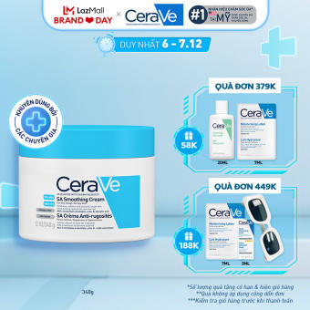 Kem dưỡng ẩm dành cho da khô ráp, sần sùi CeraVe SA Smoothing Cream 340g