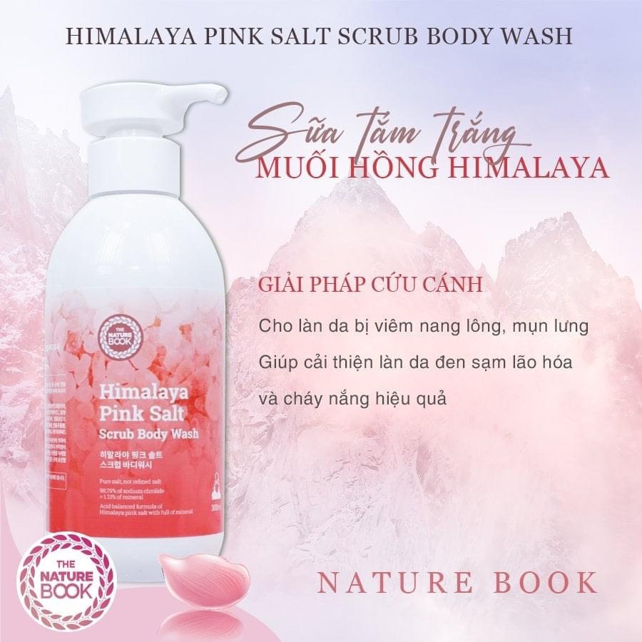 Sữa tắm trắng muối hồng Himalaya The Nature Book THE NATURE BOOK HIMALAYA PINK SALT SCRUB BODY WASH