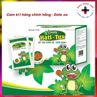 KẸO NGẬM HATITUX - KẸO CON ẾCH - HỖ TRỢ GIẢM HO, VIÊM HỌNG