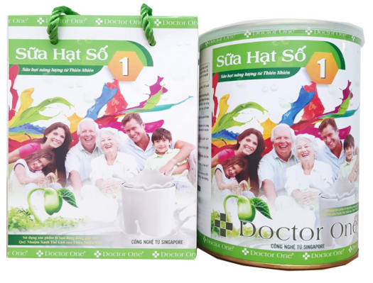 Sữa hạt số 1 Doctor One dinh dưỡng dành cho người lớn, người già, mẹ bầu, hàng chính hãng Thiên Nhiên Việt, hộp 500gram