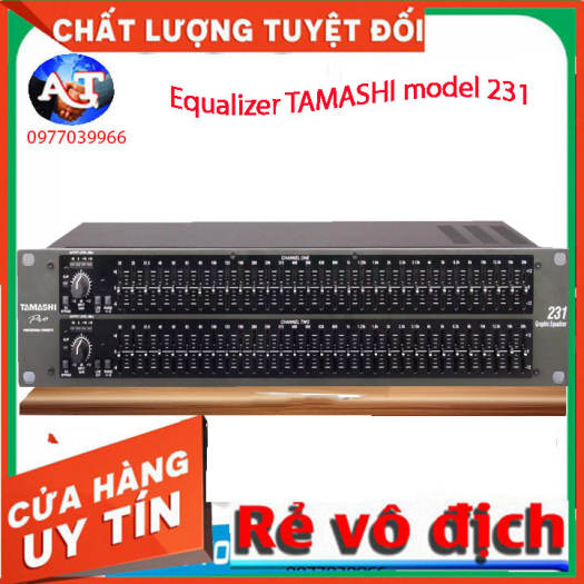 Đầu lọc xì Equalizer vang karaoke tamashi 231 hàng chính hãng mở rộng tần số âm thanh không bị vỡ tiếng