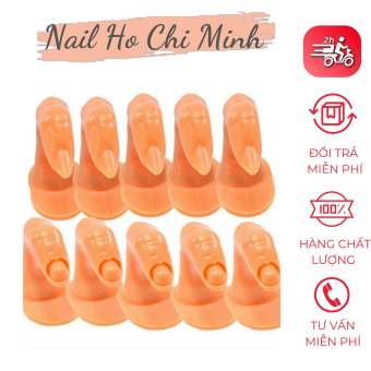 Combo 2 Ngón tay Giả Học Làm Nail Chuyên Dụng (loại có móng và không có móng)