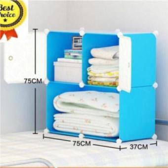 Tủ Kệ Nhựa Lắp Ghép Đa Năng Tiên Ích đựng đồ,đựng quần áo 4 ô