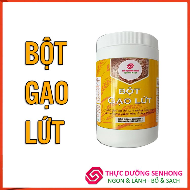 Bột gạo lứt đỏ Gạo lứt đỏ vụ 6 tháng rang xay theo phương pháp thực dưỡng Ohsawa