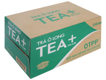 Thùng 24 chai trà ô long Tea Plus 350ml