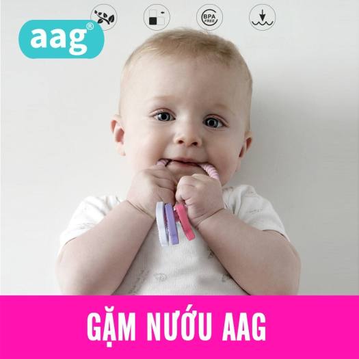 Gặm Nướu Cho Trẻ Mọc Răng AAG 318 Silicon Không Chứa BPA An Toàn
