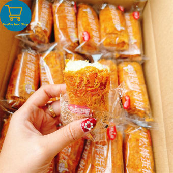 Combo 10 Bánh Ruốc Que Like, Bánh Bông Lan Chà Bông B104 - BeeGinFood Shop