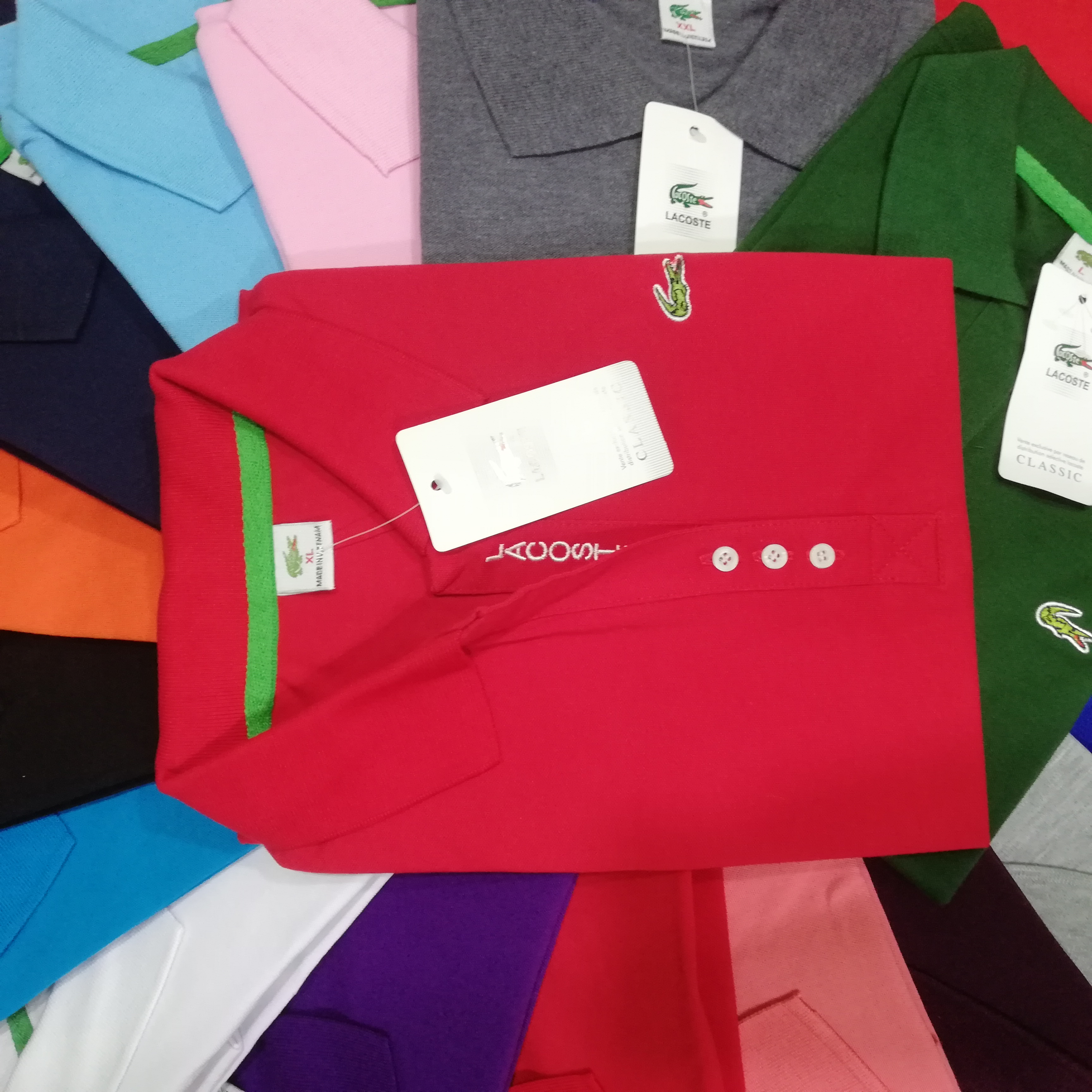 Áo thun polo nữ vải cotton co giãn 4 chiều hàng VNXK cao cấp
