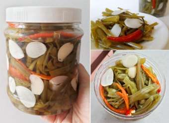 DƯA RAU MUỐNG NHÀ LÀM (100% hàng chuẩn sạch an toàn thực phẩm) keo 1kg8