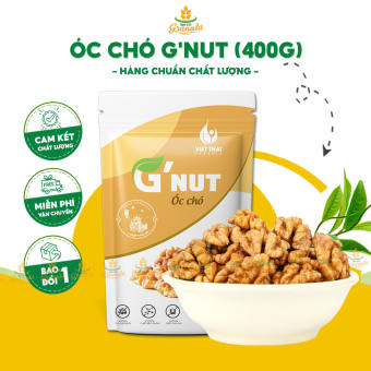 Nhân Óc Chó G’Nut - Hạt Óc Chó Mỹ Tách Sẵn Vỏ Chuẩn Organic (Gói 400g) Làm sữa/ Ăn Kiêng/ Ăn Vặt (Hạt Ngon 68)