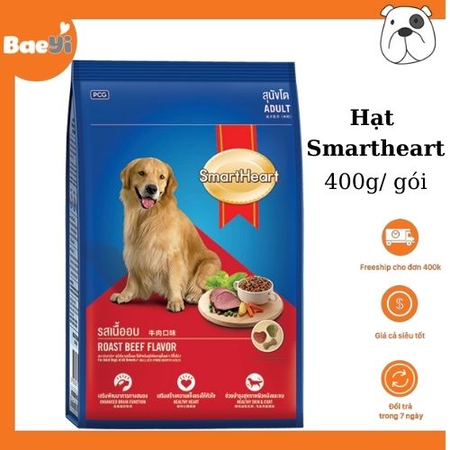 Thức ăn cho chó Smart heart vị bò 400g