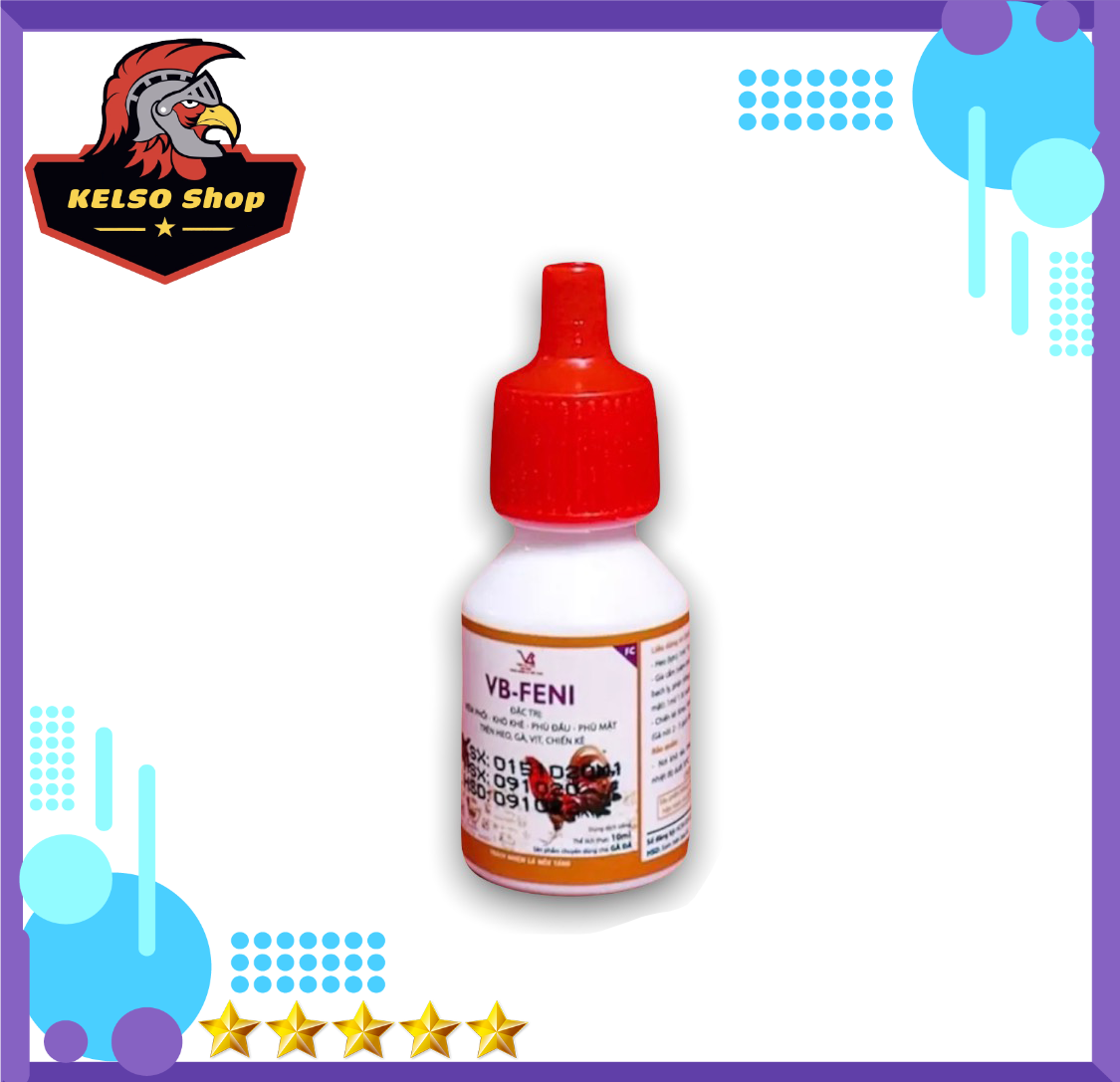 Thuốc gà đá vb - feni chuyền khò khè, sỗ mũi phân xanh phân trắng 1 lọ 10 ml