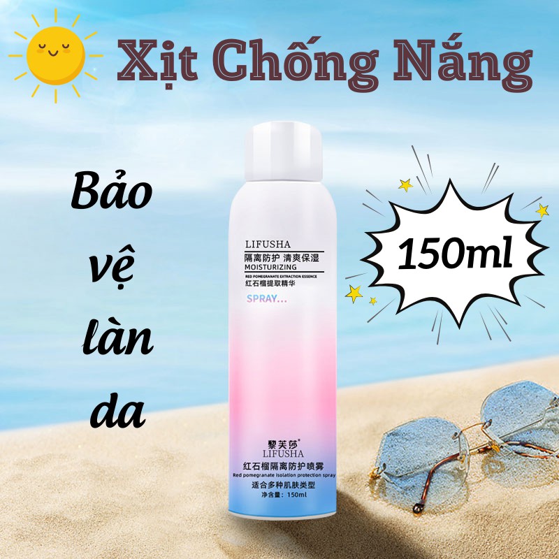 Xịt Chống Nắng Trắng Da Toàn Thân Maycreate 150ml - an toàn với mọi loại da hàng nội địa Trung chuẩn 100%