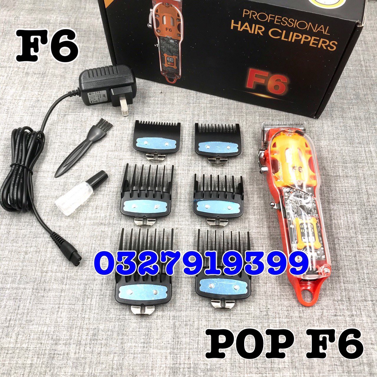 Tông đơ cắt tóc cao cấp pop f6 - công suất 10w
