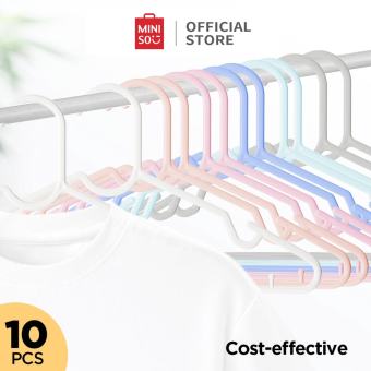 Combo 10 Móc nhựa treo Móc quần áo thương hiệu Miniso