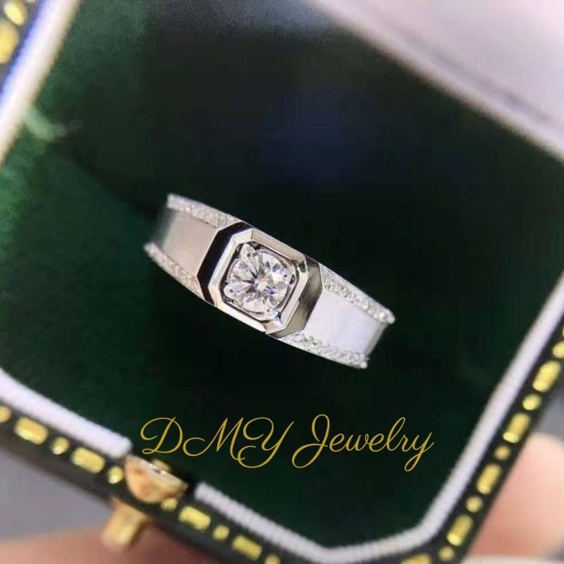 DMY Jewelry  Diamond Ring For Women/Moisanite Ring/Moissanite Diamond Ring/Moissanite Jewelry/Woman Jewellery Ring/925 Silver Ring/Silver Ring Women/Moissanite Ring Gra/Moissanite Ring 0.5 Caret/Men's Luxury Design Rings