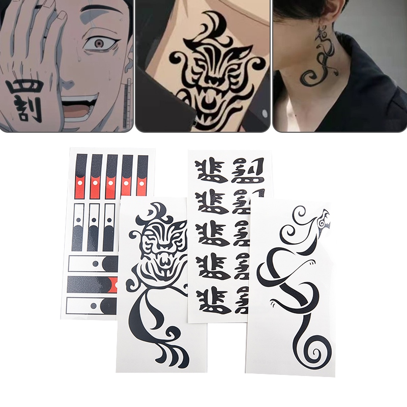 Mikey Temporary Tattoo - Tokyo Revengers Costume / Mikey Anime Tattoo /  Cosplay