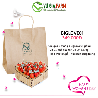 Women's Day BigLove 01 Dâu Tây Đà Lạt Giống Nhật Sachi
