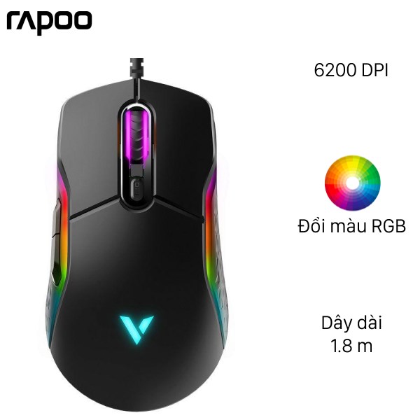 Chuột gaming rapoo vt200 đen