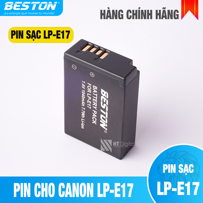 PIN CANON LP-E17 BESTON CHO MÁY ẢNH CANON 750D 760D, 77D, M3, M5, 800D, M6, EOS RP (Hàng chính hãng)