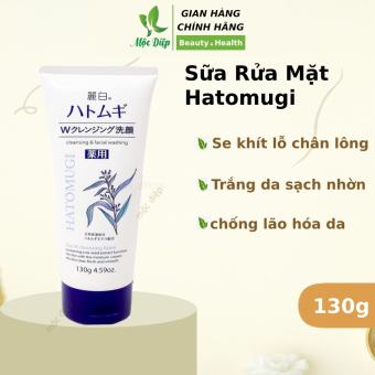 Sữa rửa mặt trắng da Hatomugi Naturie Hạt Ý Dĩ 130g Nhật Bản - Mộc Diệp