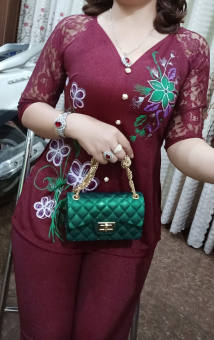 Bộ bà ba nữ tay ren cao cấp ( có nhiều màu )