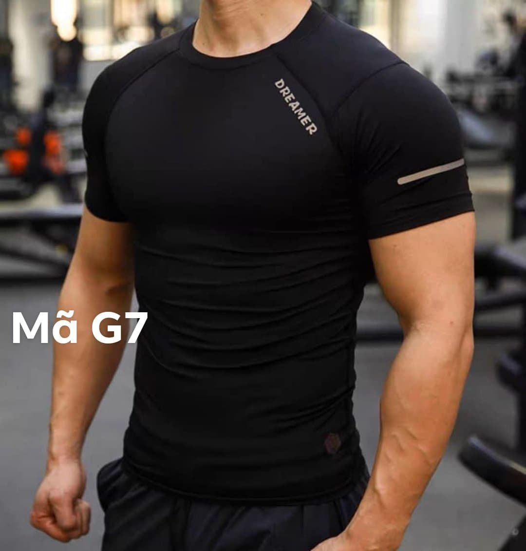Áo Tập Gym, Áo Thể Thao Nam Ôm Body, Thun Lạnh Co Dãn 4c DREAMER