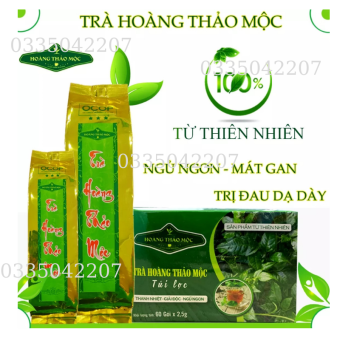 Hoàng Thảo Mộc (2túi 500g) Trà Hoàng Thảo Mộc Túi Thiếc