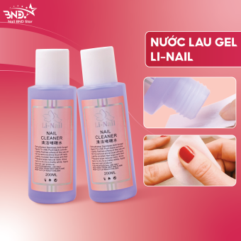 Nước lau gel Li-nail  (200ml) có mùi thơm - Cồn lau gel chuyên dụng cho dân làm móng NailBND