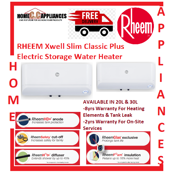 Rheem EHG 30 EHG-30 Storage Heater 30L Singapore Warranty FREE Express  Delivery Low Price | Lazada Singapore