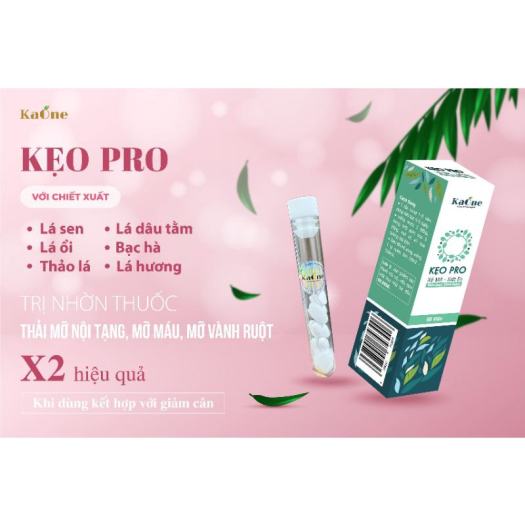 Kẹo PRO xổ mỡ,siết eo - KAONE HỘP 8 VIÊN