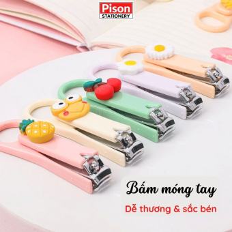Đồ bấm móng tay gắn charm cute gấp gọn nhiều màu dụng cụ cắt móng tay tiện lợi