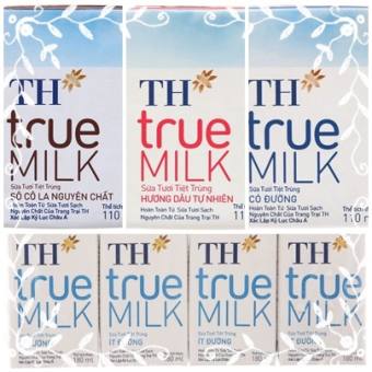 Lốc 4 hộp Sữa tươi tiệt trùng TH true MILK 110ml