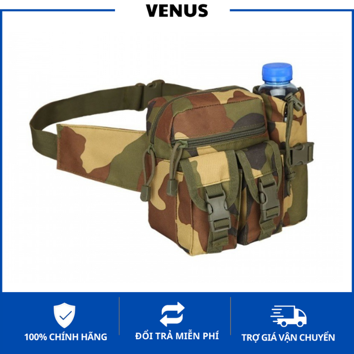 Túi Đeo Hông Đeo Bụng Đi Phượt Dã Ngoại, Túi Đeo Hông Kèm Chai Nước Đi Bộ Leo Núi Cao Cấp