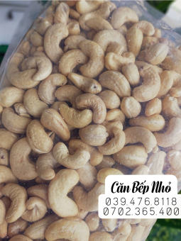 Hạt điều nguyên đã tách vỏ, hàng xuất khẩu, dùng làm bánh, nấu sữa hạt- 100g