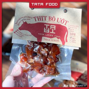 Khô bò gân ướt cháy tỏi 100g TATA Food đồ ăn vặt Hà Nội BGU1