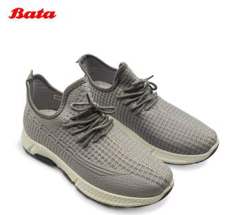 Giày nam sneaker màu xám Thương hiệu Bata 859-2012