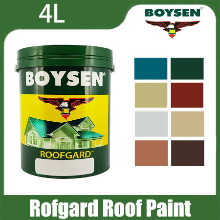 Boysen Roofgard Roof Paint - 4L in Various Colors