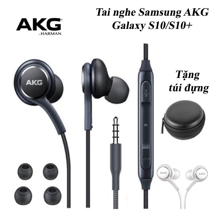 Tai Nghe AKG Cho Samsung Galaxy S10 s10 Plus tăng kèm hộp đựng cu te - Hàng chính hãng