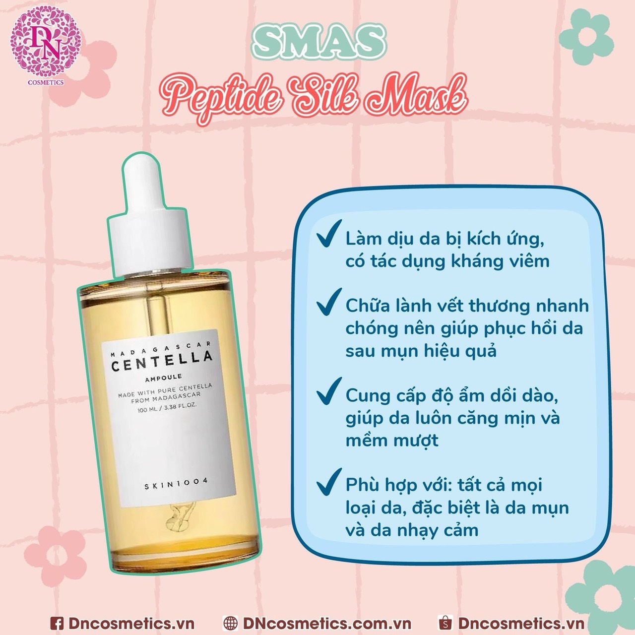 Serum Centella Rau Má Dưỡng trắng, giảm mụn thâm
