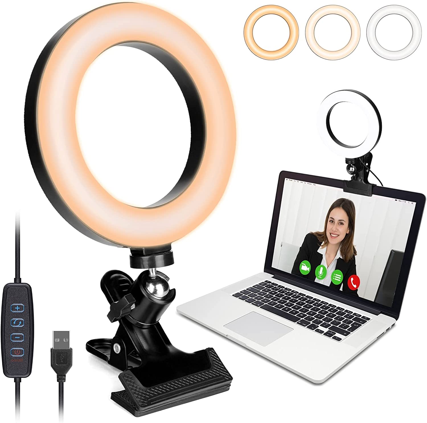 desk lamp for video conferencing