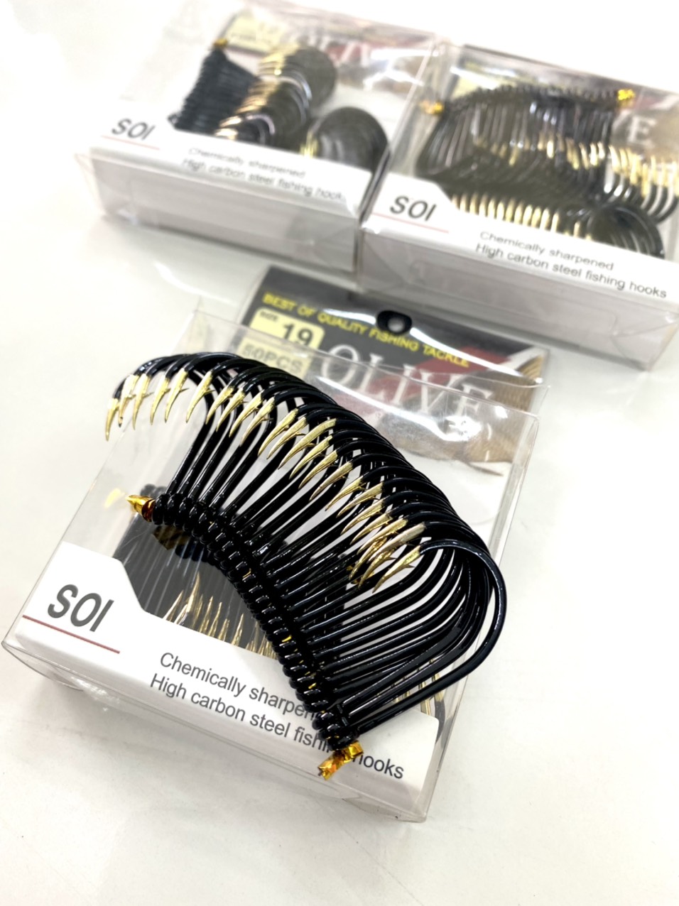 Lưỡi olive soi - hộp 50 cái - made in korea - lưỡi câu cá tra