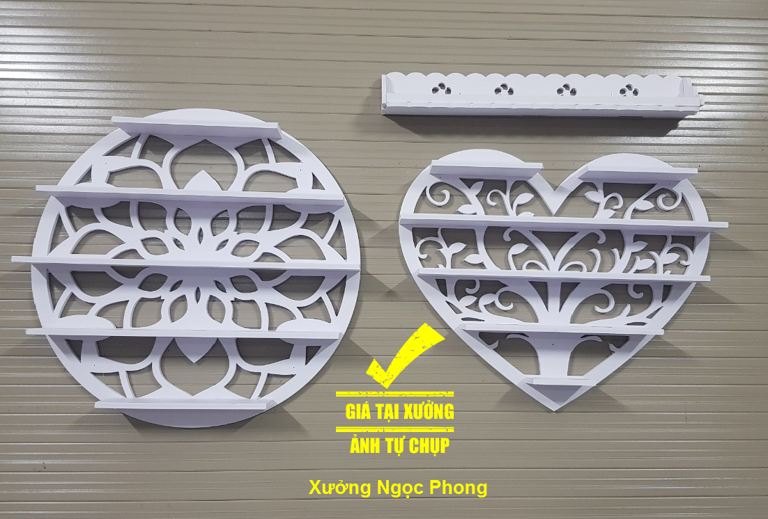 Kệ để sơn làm nail hình tròn tim- kệ để nước sơn, kệ sơn